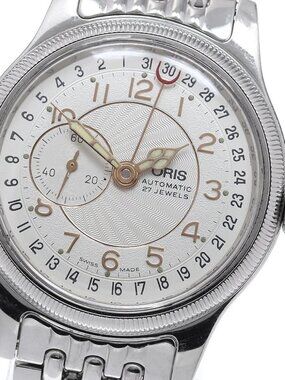 ORIS 7462 Pointer Date Small Second Silver Dial Automatic Boy's Watch_960023
